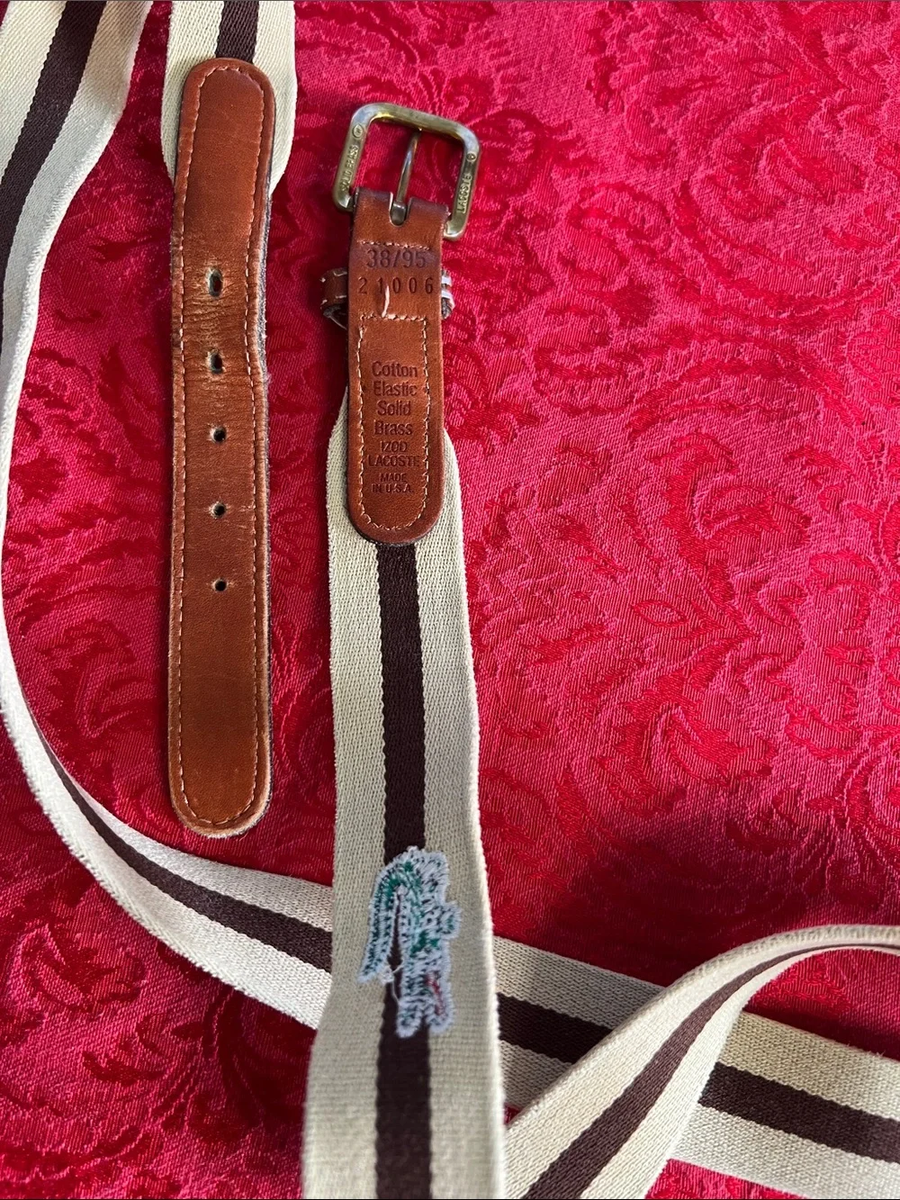 Lacoste vintage belt